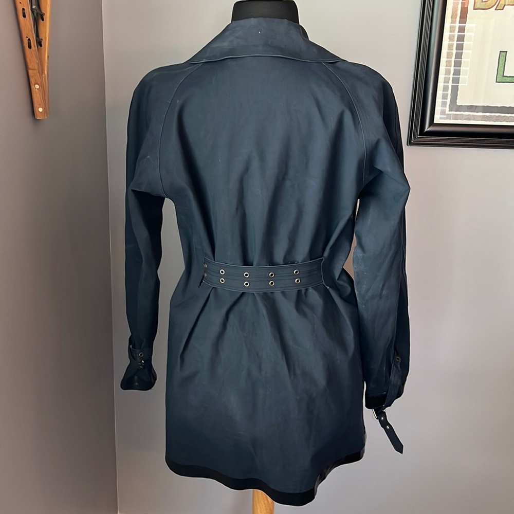 Vintage 90s Burberry Button Up Trench Jacket Size M
